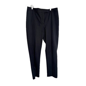 Talbots Women's Size 10 High Waist Straight Leg Pants Black Dress Office NWT